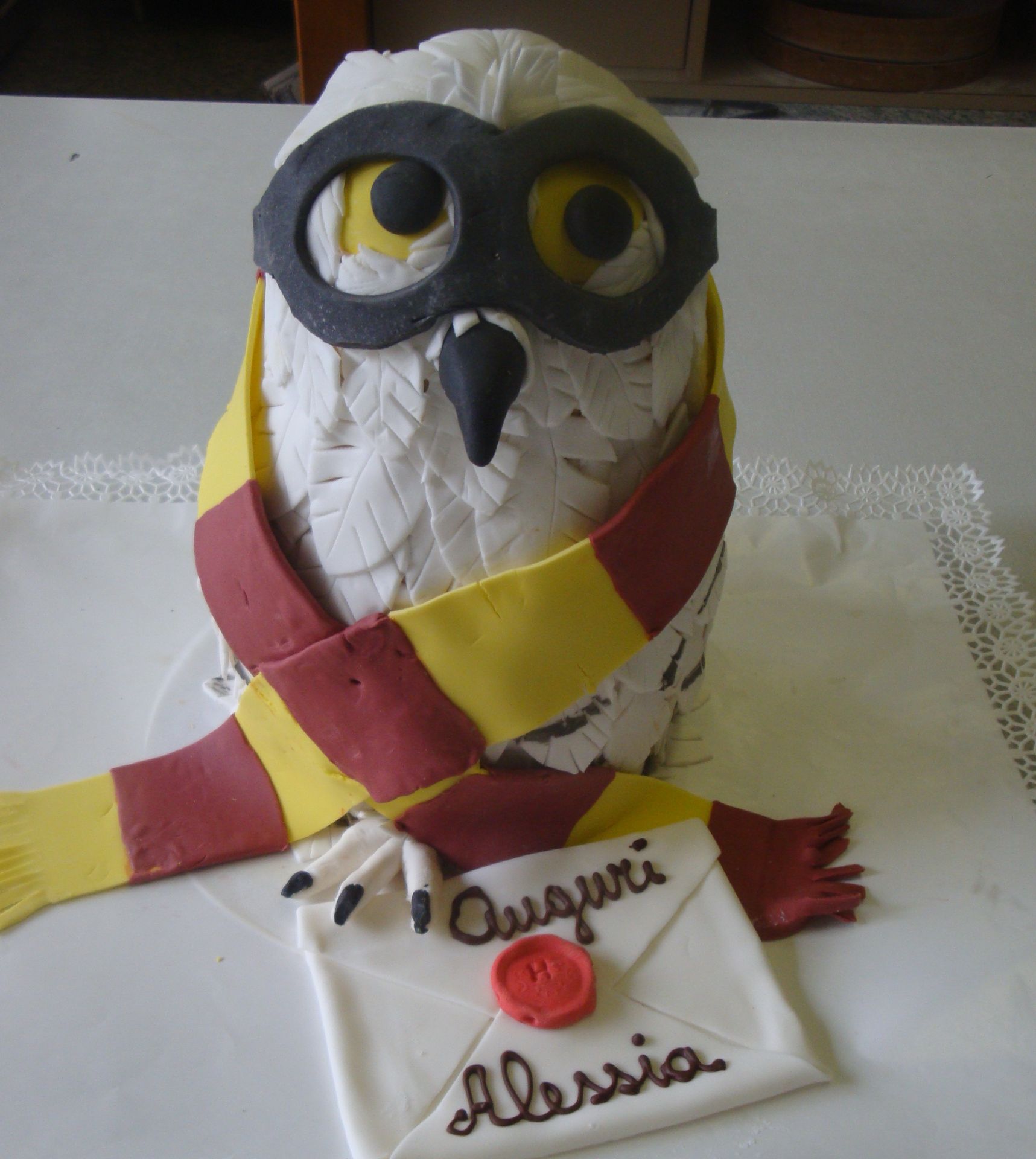 Torta personalizzata a forma di gufo